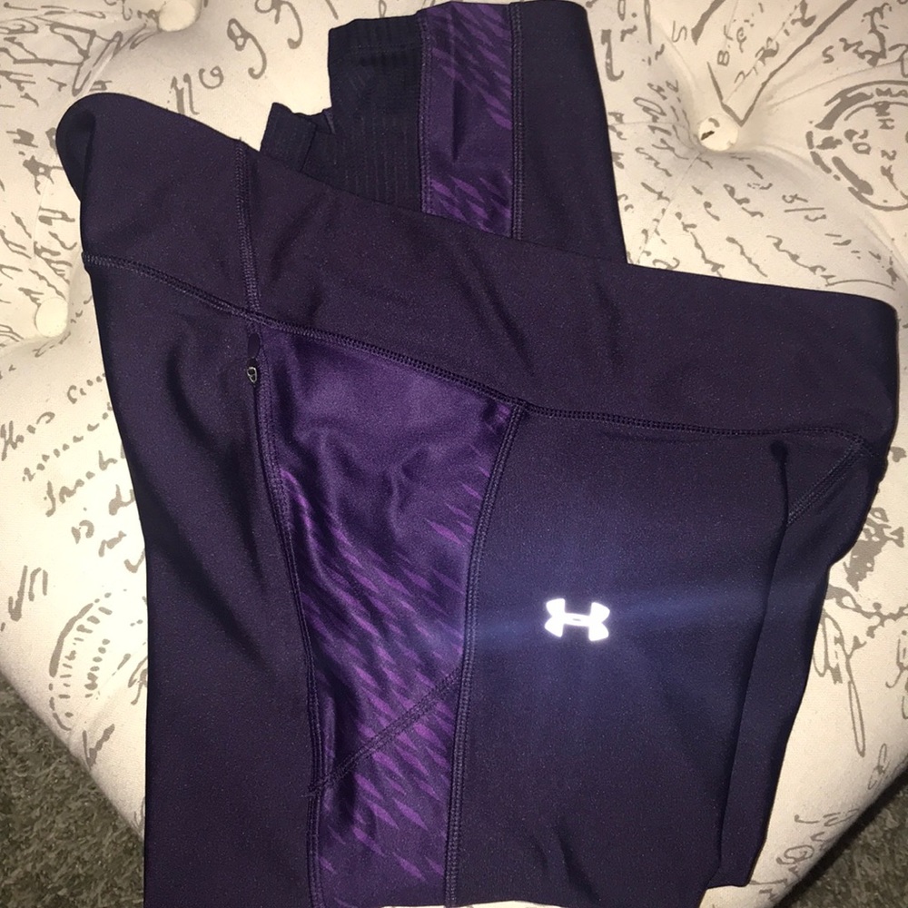 UA crop dark purple pants